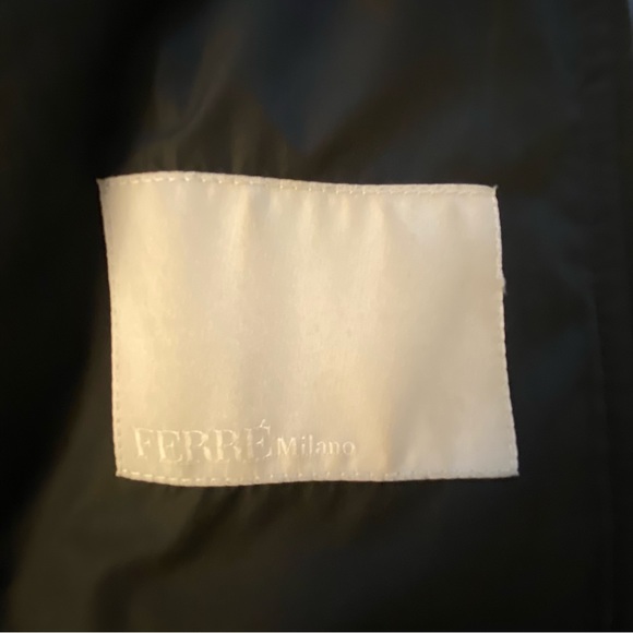 FERRE Milano Men’s Jacket (with Leather) - US size L - made in Italy - Picture 6 of 13